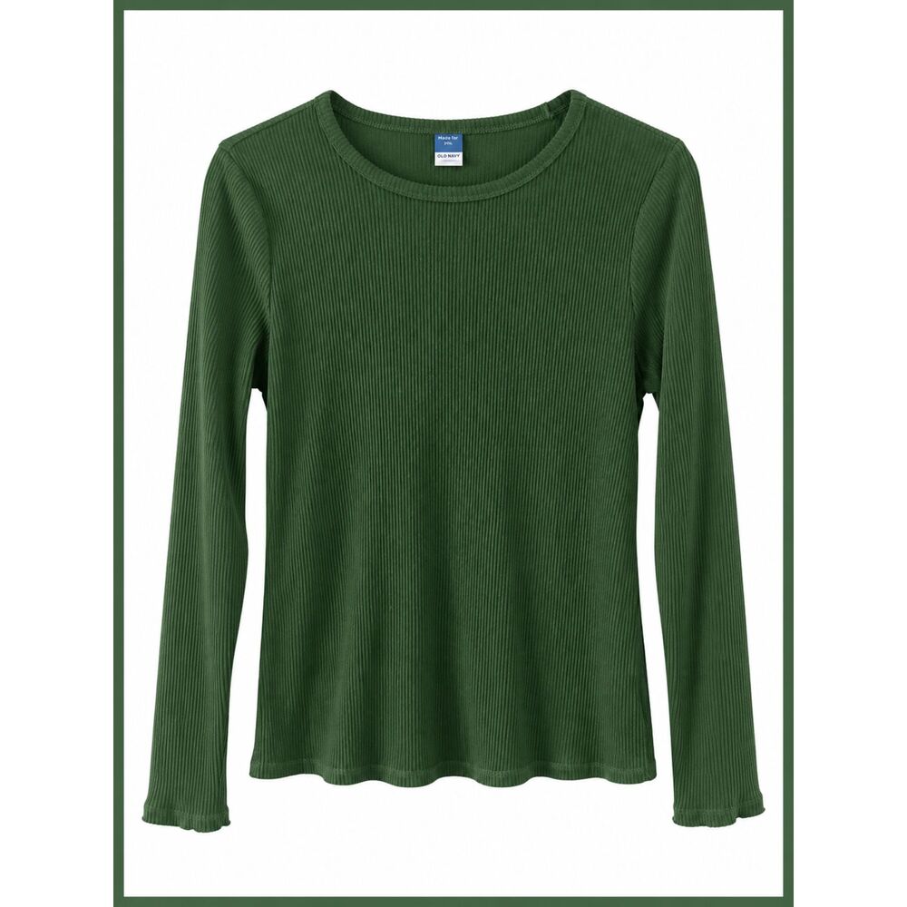 Old Navy Women's Deep Green Winter Top, Great Condition